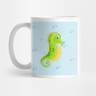 Ocean life - seahorse in the free ocean Mug